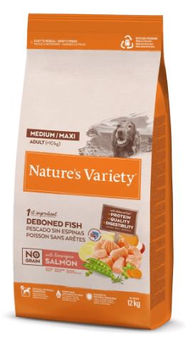 NATURES VARIETY . Adult Med/Max . Salmon